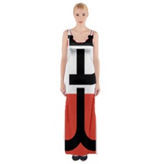 Flag Of The Polish Underground State, 1939-1945 Maxi Thigh Split Dress by abbeyz71