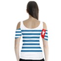 Flag of Free Papua Movement  Butterfly Sleeve Cutout Tee  View2