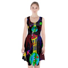 Colorful Universe Racerback Midi Dress by Valentinaart