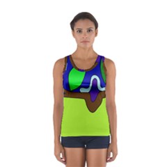 Caterpillar  Women s Sport Tank Top  by Valentinaart