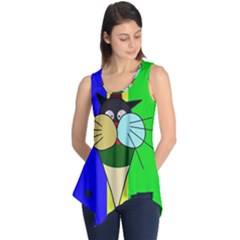 Ice Cream Cat Sleeveless Tunic by Valentinaart