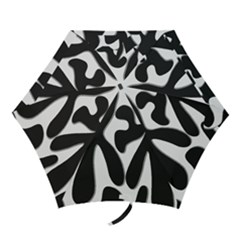 Black and white dance Mini Folding Umbrellas