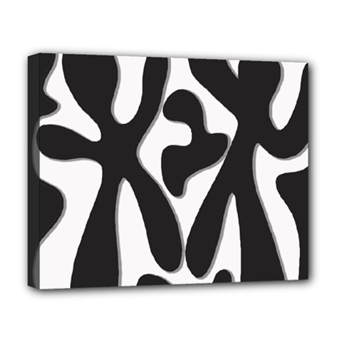 Black and white dance Deluxe Canvas 20  x 16  