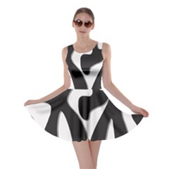 Black and white dance Skater Dress