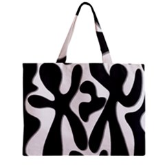 Black And White Dance Zipper Mini Tote Bag by Valentinaart