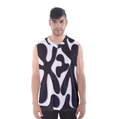 Black And White Dance Men s Basketball Tank Top by Valentinaart