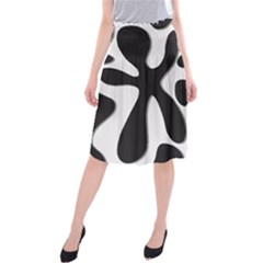 Black and white dance Midi Beach Skirt