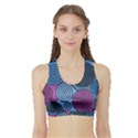 Blue hypnoses Sports Bra with Border View1