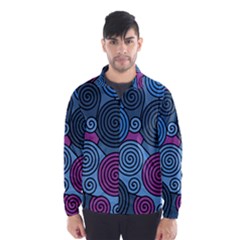 Blue Hypnoses Wind Breaker (men) by Valentinaart