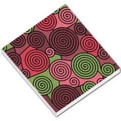 Red And Green Hypnoses Small Memo Pads by Valentinaart