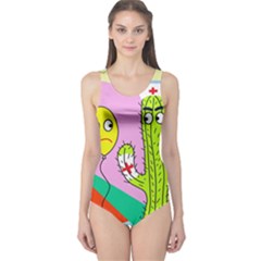 Health Insurance  One Piece Swimsuit by Valentinaart