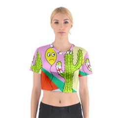 Health Insurance  Cotton Crop Top by Valentinaart