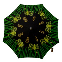 Neon Dragonflies Hook Handle Umbrellas (medium) by Valentinaart