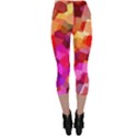 Geometric Fall Pattern Capri Leggings  View2