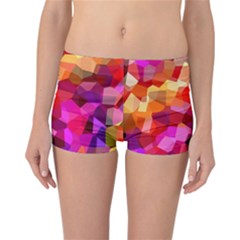 Geometric Fall Pattern Reversible Boyleg Bikini Bottoms