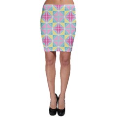 Pastel Block Tiles Pattern Bodycon Skirt by TanyaDraws