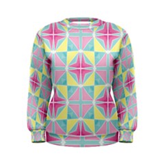 Pastel Block Tiles Pattern Women s Sweatshirt by TanyaDraws