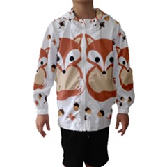 Fox In Autumn Hooded Wind Breaker (kids) by vanessagf