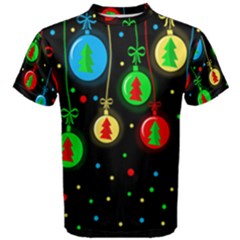 Christmas Balls Men s Cotton Tee by Valentinaart