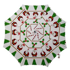 Christmas Pattern Hook Handle Umbrellas (small) by Valentinaart