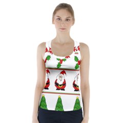 Christmas Pattern Racer Back Sports Top