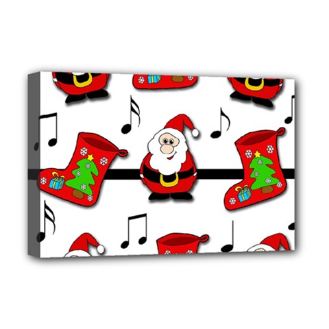 Christmas Song Deluxe Canvas 18  X 12   by Valentinaart