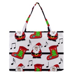 Christmas Song Medium Zipper Tote Bag by Valentinaart