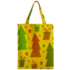 Christmas Design - Yellow Zipper Classic Tote Bag