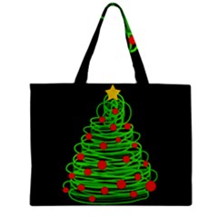 Christmas Tree Zipper Mini Tote Bag by Valentinaart