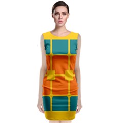 Squares And Rectangles                                                   Classic Sleeveless Midi Dress