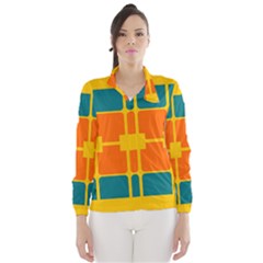 Squares And Rectangles                                                                                                Wind Breaker (women) by LalyLauraFLM