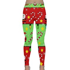 Christmas pattern - green and red Yoga Leggings 