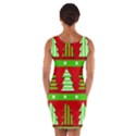 Christmas trees pattern Wrap Front Bodycon Dress View2