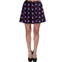 Purple dots pattern Skater Skirt View1