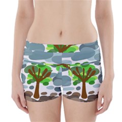 Tree Boyleg Bikini Wrap Bottoms by Valentinaart