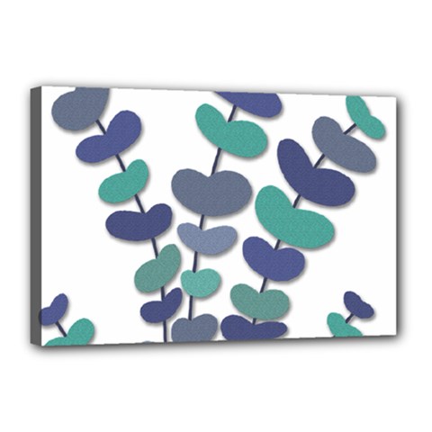 Blue Decorative Plant Canvas 18  X 12  by Valentinaart