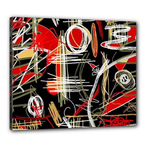 Artistic Abstract Pattern Canvas 24  X 20  by Valentinaart