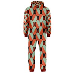 Modernist Geometric Tiles Hooded Jumpsuit (men) by DanaeStudio