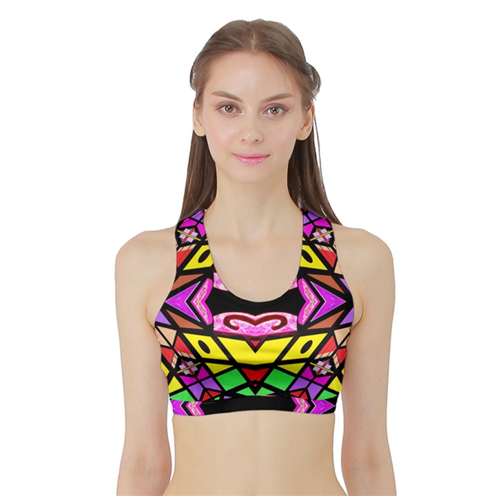 Monkey Best One Mirroir (5)hyh Sports Bra with Border