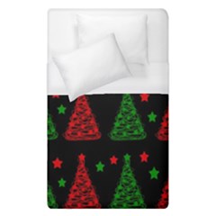 Decorative Christmas Trees Pattern Duvet Cover Single Side (single Size) by Valentinaart