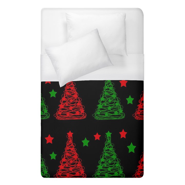 Decorative Christmas trees pattern Duvet Cover Single Side (Single Size)