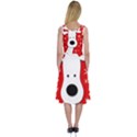 Christmas reindeer - red Midi Sleeveless Dress View2