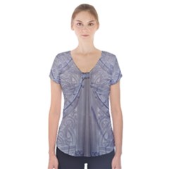 Watts Chapel Short Sleeve Front Detail Top by DeneWestUK