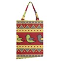 Brown bird pattern Classic Tote Bag View2