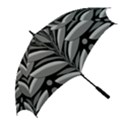 Gray plant design Golf Umbrellas View2