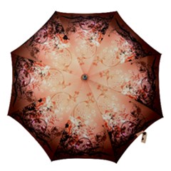 Wonderful Flowers In Soft Colors With Bubbles Hook Handle Umbrellas (large)