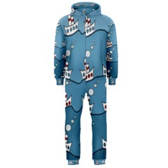 Boats Hooded Jumpsuit (men)  by Valentinaart