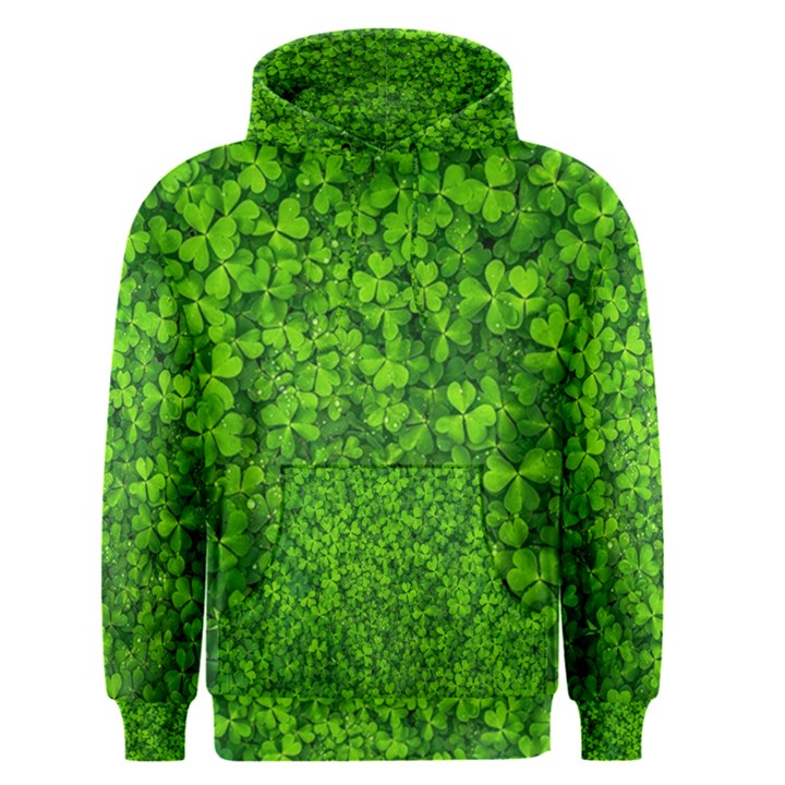 Shamrock Clovers Green Irish St  Patrick Ireland Good Luck Symbol 8000 Sv Men s Pullover Hoodie