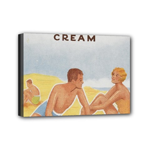 Vintage Summer Sunscreen Advertisement Mini Canvas 7  X 5  by yoursparklingshop