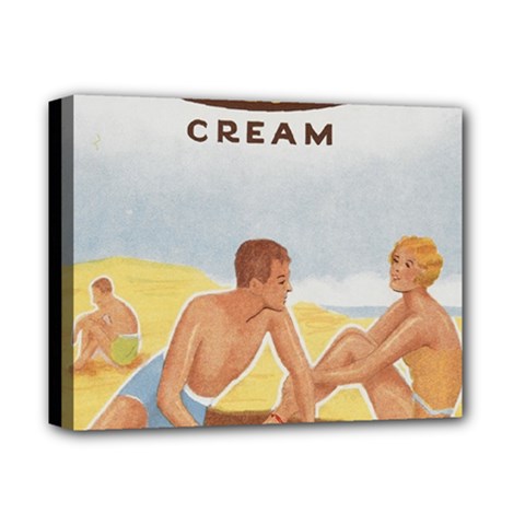 Vintage Summer Sunscreen Advertisement Deluxe Canvas 14  X 11  by yoursparklingshop